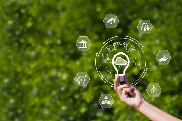 istock CO2, Carbon Dioxide Emission Reduction Concept, Sustainable Environmental Development 1539482127