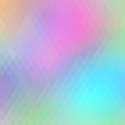 Abstract defocused multi colored rhombus diamond shape gradient pattern