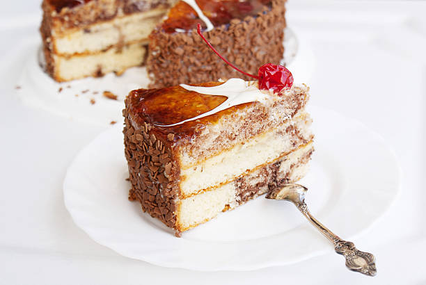 istock Sweet appetizing fresh torte 153951056