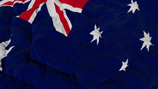 Australia High Details Wavy Background