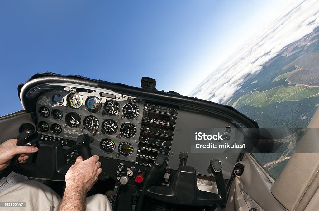 9 천 500 ft - 로열티 프리 비행기 스톡 사진
