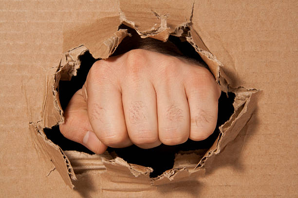 istock Hole in the paper 153954265