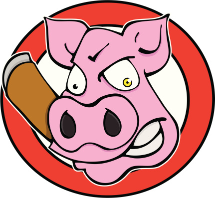 Pig with Cigar