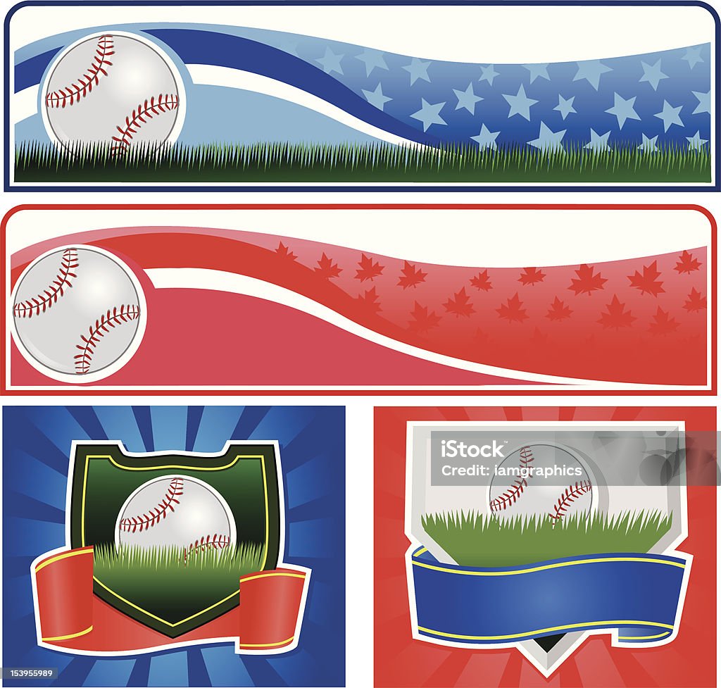Baseball Banner Examples Baseball Banners Stock Illustration - Download Image Now - Award Plaque ...