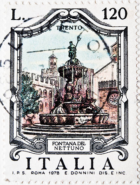 istock Trento, Italy - Italian postage stamp 153956012