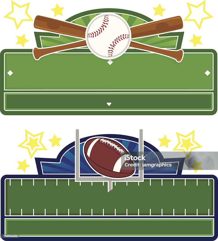 Sport estivi indicazioni - arte vettoriale royalty-free di A forma di stella