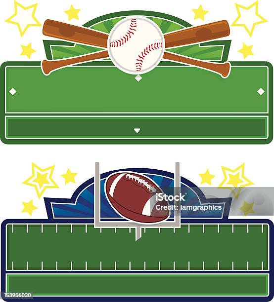 Sport Estivi Indicazioni - Immagini vettoriali stock e altre immagini di A forma di stella - A forma di stella, Base, Baseball