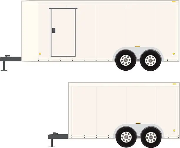 Vector illustration of Job Trailer