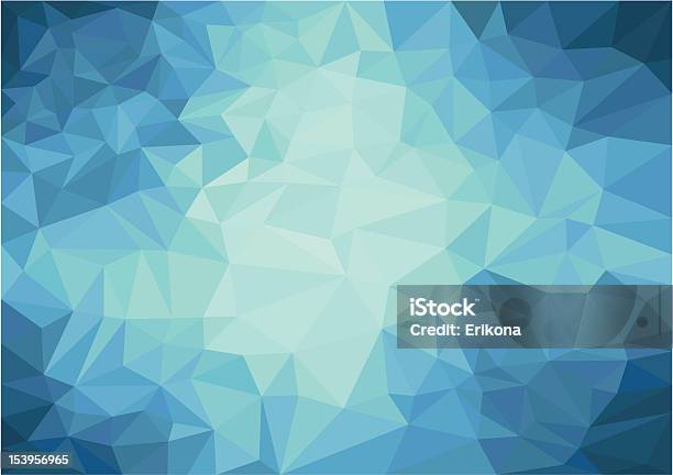 Triangle Background Stock Illustration - Download Image Now - Abstract, Backgrounds, Blue