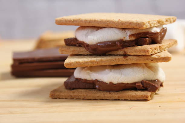 istock Smores. Marshmallow with Chocolate and Graham Crackers 1539571842