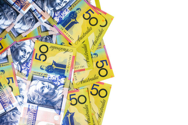 호주 달러 통화 - currency exchange australian dollars australian culture currency 뉴스 사진 이미지