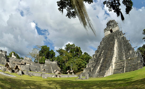 istock Temple Pyramid in Tikal, Guatemala 153962164