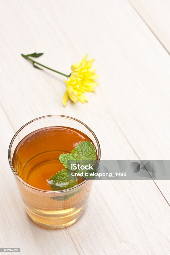 Tazza di tè verde sano - Foto stock royalty-free di Acqua