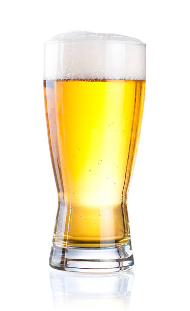 istock Glass of beer on Isolated white background 153962311