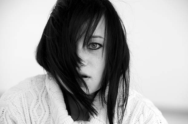 istock Sad girl in sweater. 153962941