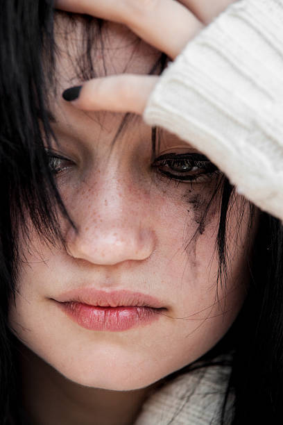 istock Sad girl in sweater. 153962969