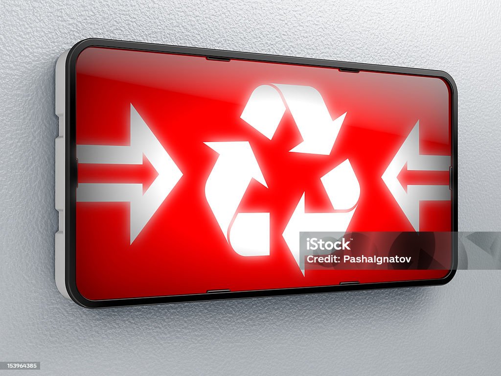 Recycle The light panel on a wall. More &gt;&gt; Advertisement Stock Photo