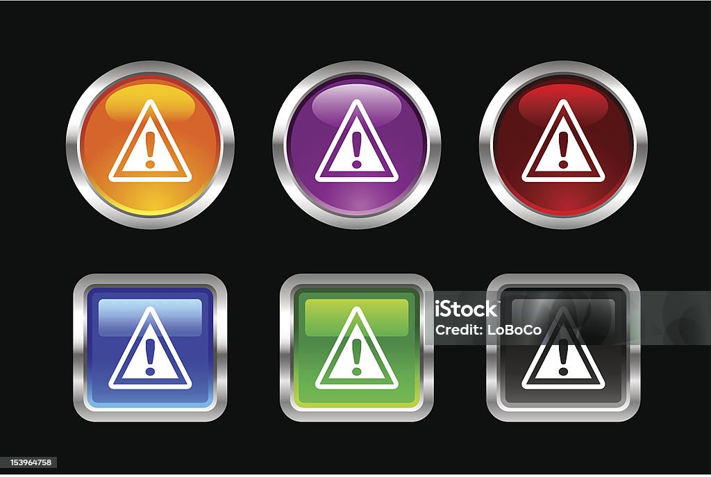 "Vii" Icon Series | Warning Files included: Beckoning stock vector