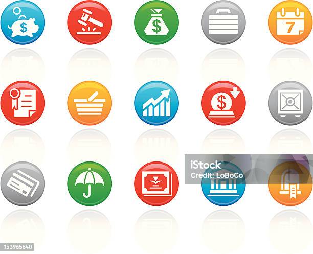 Rbutton Icon Series Business Banking Stock Illustration - Download Image Now - Auction, Banking, Basket