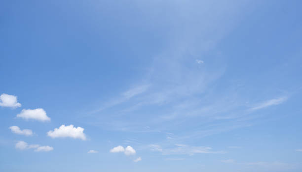 istock Beautiful blue sky and white cumulus clouds abstract background. Cloudscape background. Blue sky and fluffy white clouds on sunny days. Beautiful blue sky. World Ozone Day. Ozone layer. Summer sky. 1539668867