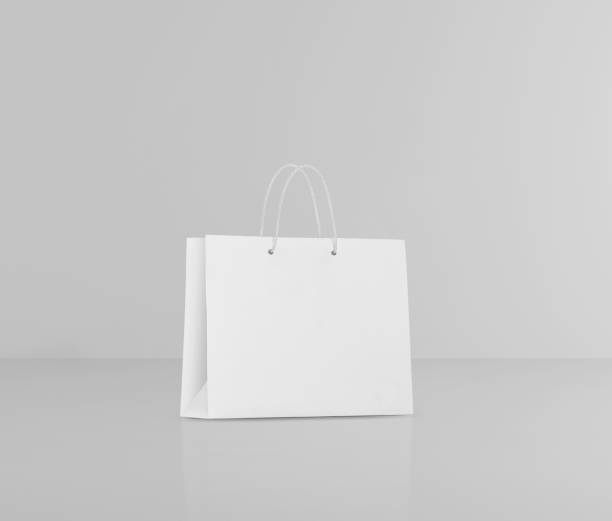 istock Empty shopping bags for advertising and branding 1539672700