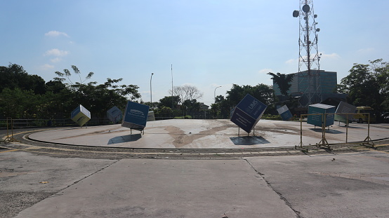 Solo - July 1,2023 : the view of the ums educational park is deserted