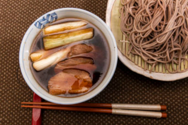 istock Steamed duck soba noodles 1539697021
