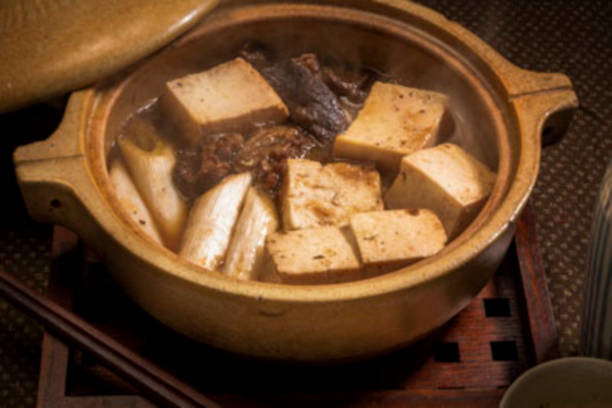 고기와 두부 - soya meat 뉴스 사진 이미지