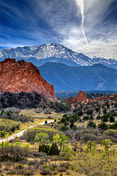 parque jardim dos deuses em colorado springs, co - garden of the gods imagens e fotografias de stock