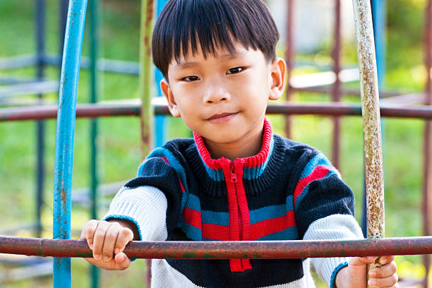 istock Asian little Boy Smile in Playground 153970853