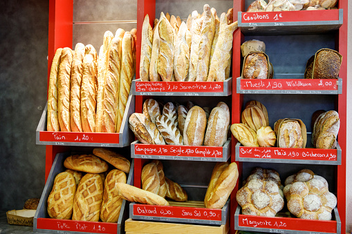 A Normandy Bakery in France Tempts with Fresh Pastries and Artisanal Bread, Showcasing the Authentic Flavors of the Region.