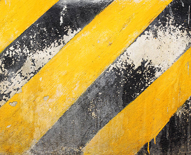 istock Black and Yellow Stripes 153972435
