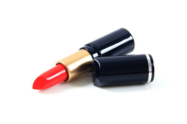 istock Red lipstick isolated on white background 1539754661