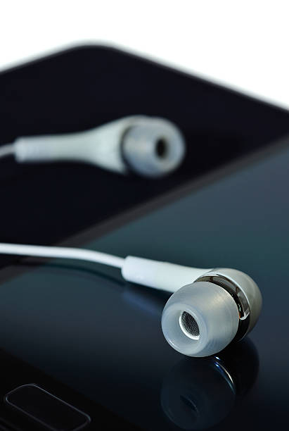 istock Macro With White Earphones 153977126