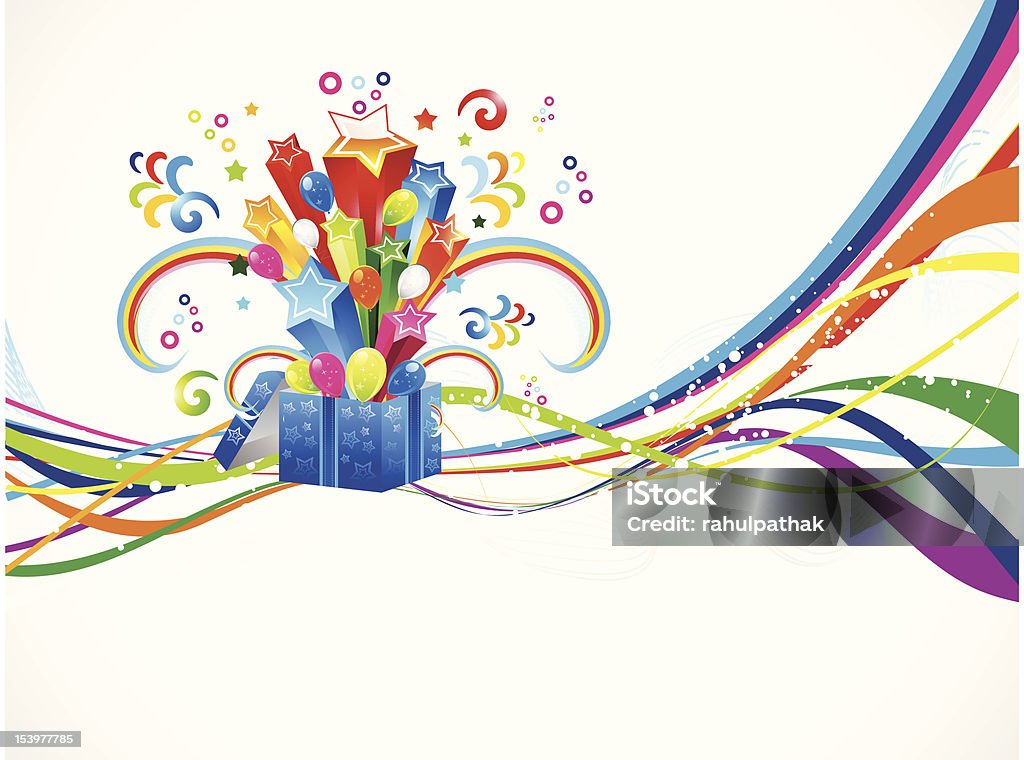 Magic Box Explode Abstract Magic Box Explode With Wave Stock Illustration - Download ...