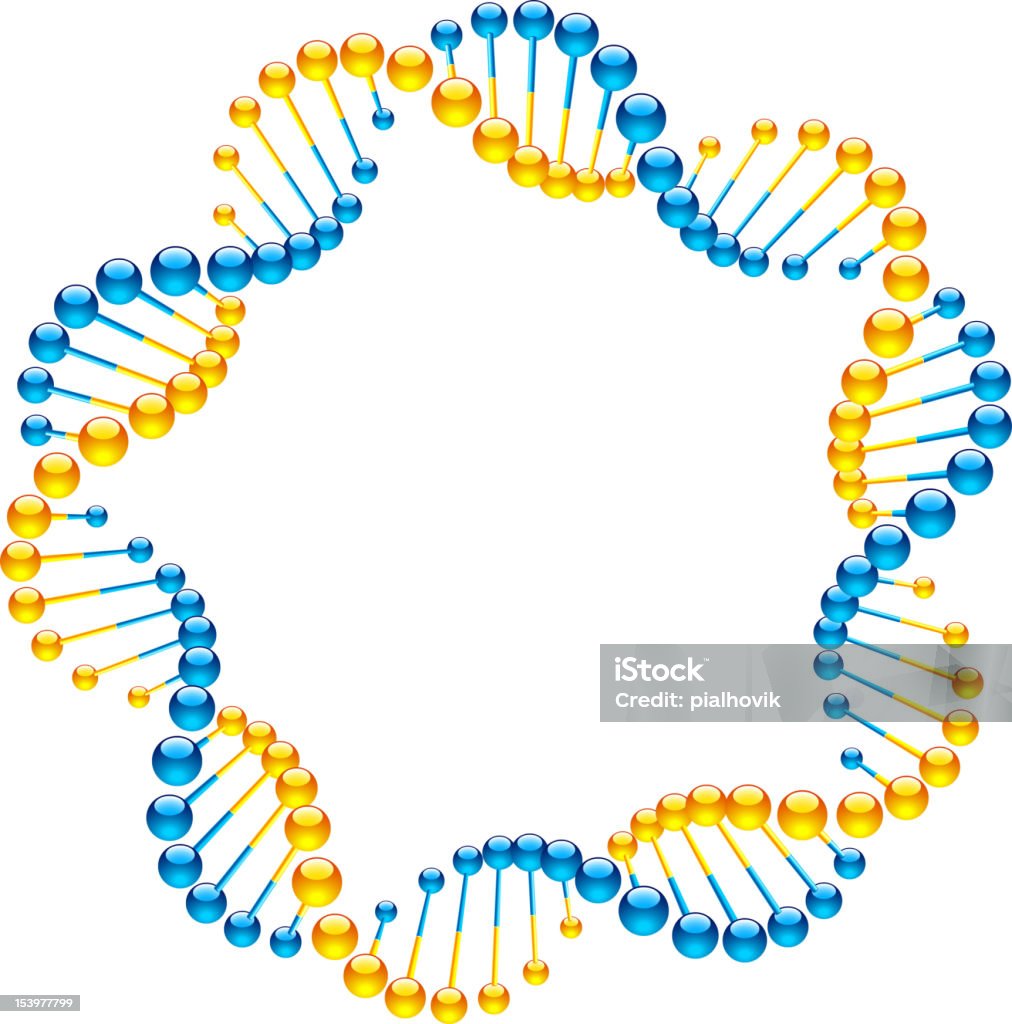 Нити ДНК - Векторная графика Дезоксирибонуклеиновая кислота роялти-фри