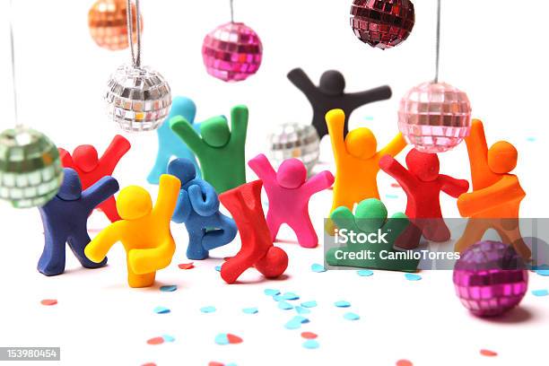 Disco Stockfoto und mehr Bilder von Knete - Knete, Puppentheater-Figur, Bunt - Farbton