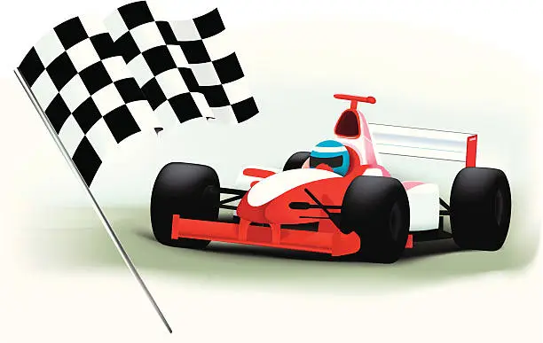 Vector illustration of Formula_One