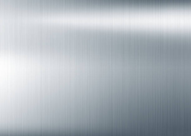 metal texture background Brushed aluminum texture with light effects sheet metal photos stock pictures, royalty-free photos & images
