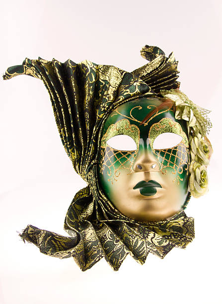 istock Green Venetian mask 153983982