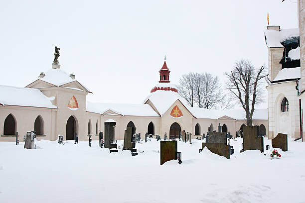 istock Church and Cemetery in winter 153984230