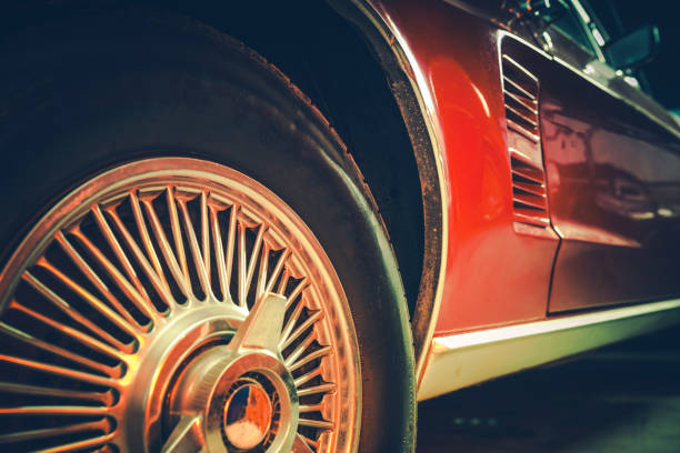 istock Classic Car Wheel Close Up 1539846275