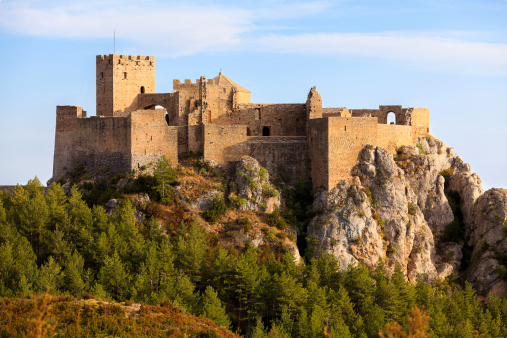 Garcimunoz Castle fortress in Cuenca, Castile La Mancha of Spain