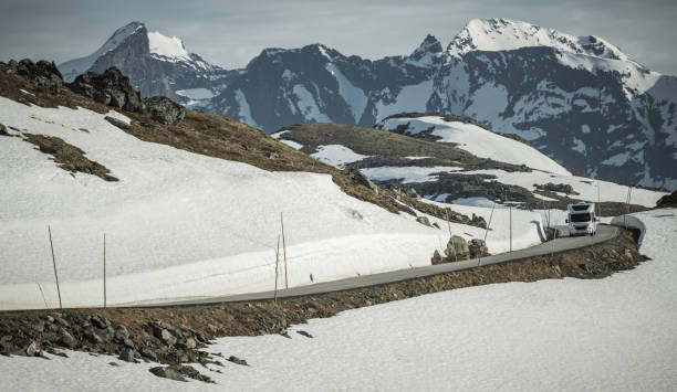 istock RV Camper Van on Norwegian Scenic Route 1539850398