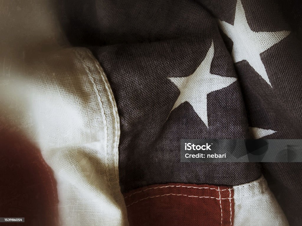 Detalle de bandera de los Estados Unidos - Foto de stock de Azul libre de derechos