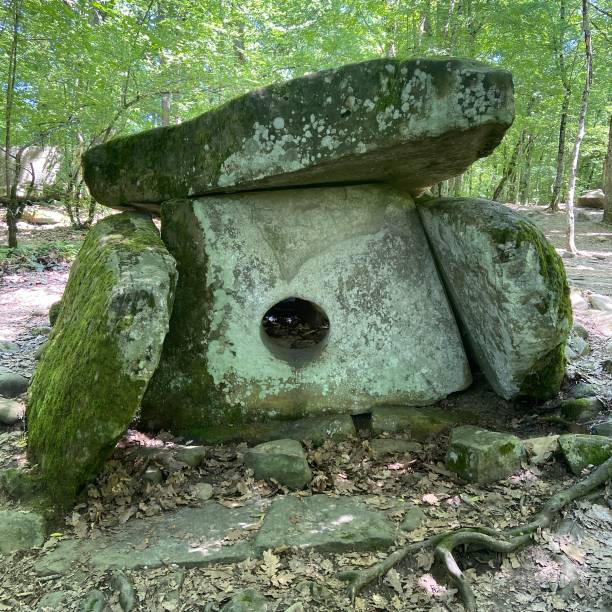 istock Dolmen is an ancient structure made of religious 1539862013