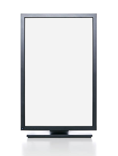 Computer monitor with clipping path stock photo