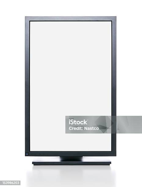Computer Monitor With Clipping Path Stock Photo - Download Image Now - Vertical, Computer Monitor, Device Screen