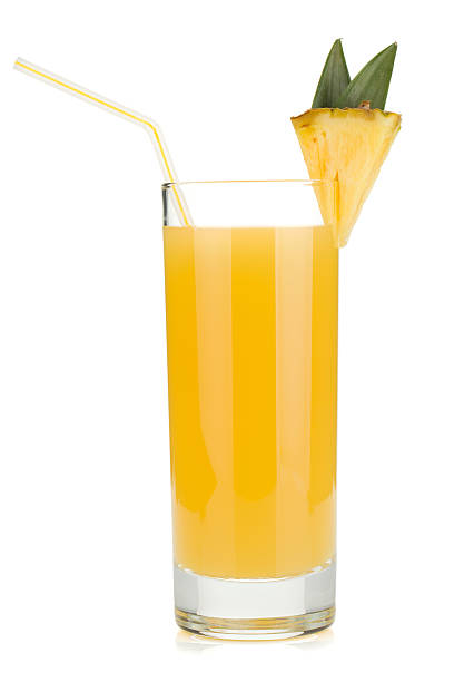 istock Pineapple juice in a glass 153986940