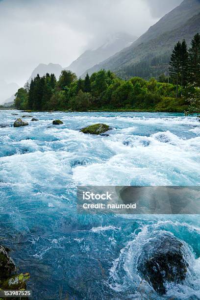 Glacier River Stock Photo - Download Image Now - Beauty In Nature, Blue, Briksdalsbreen Glacier